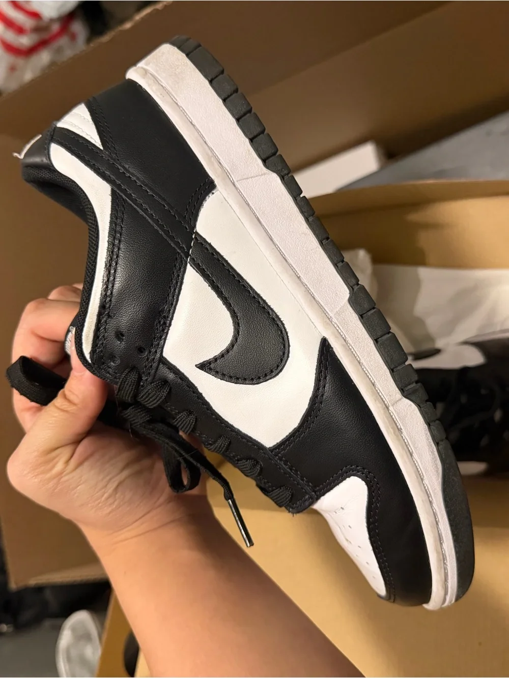 Nike Kids Black and White Low-Top Sneakers